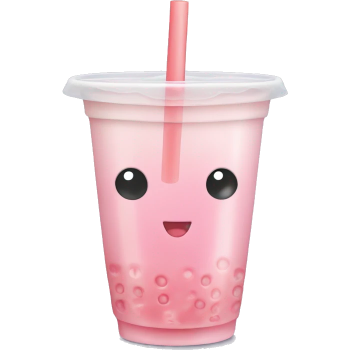 Light pink bubble tea emoji