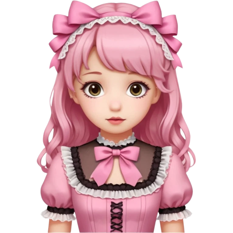 Lolita cute pink emoji