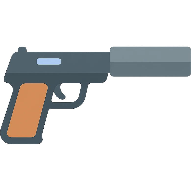 pistol with a silencer emoji