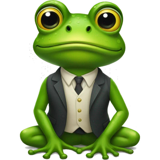 Selling frog emoji