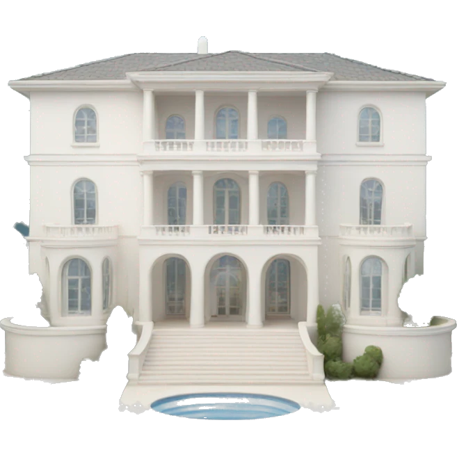 white luxury villa emoji