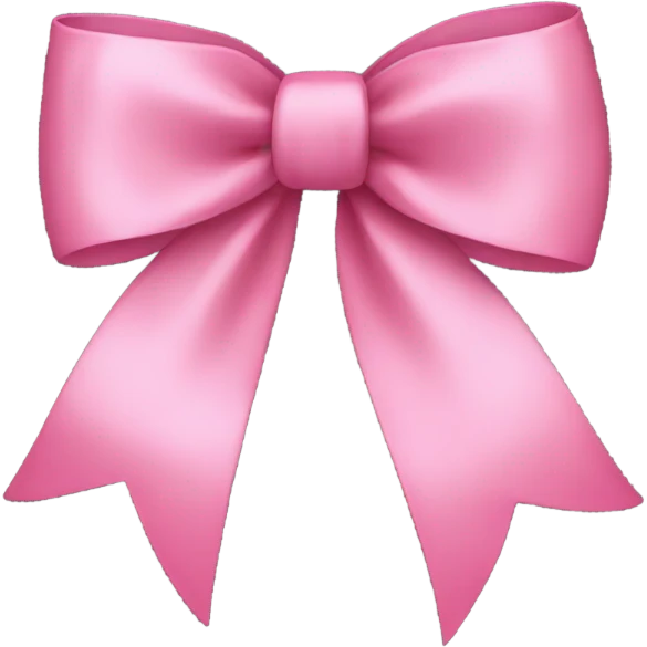 Long pink bow emoji