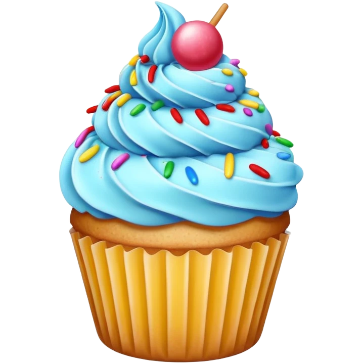 Cupcake de sorvete emoji