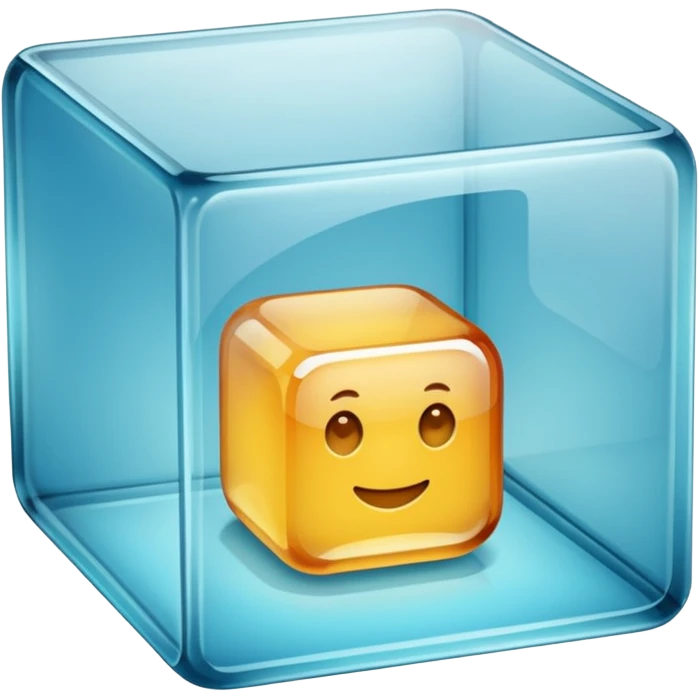 Transparent square box emoji