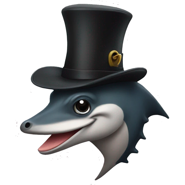 sahark with tophat emoji