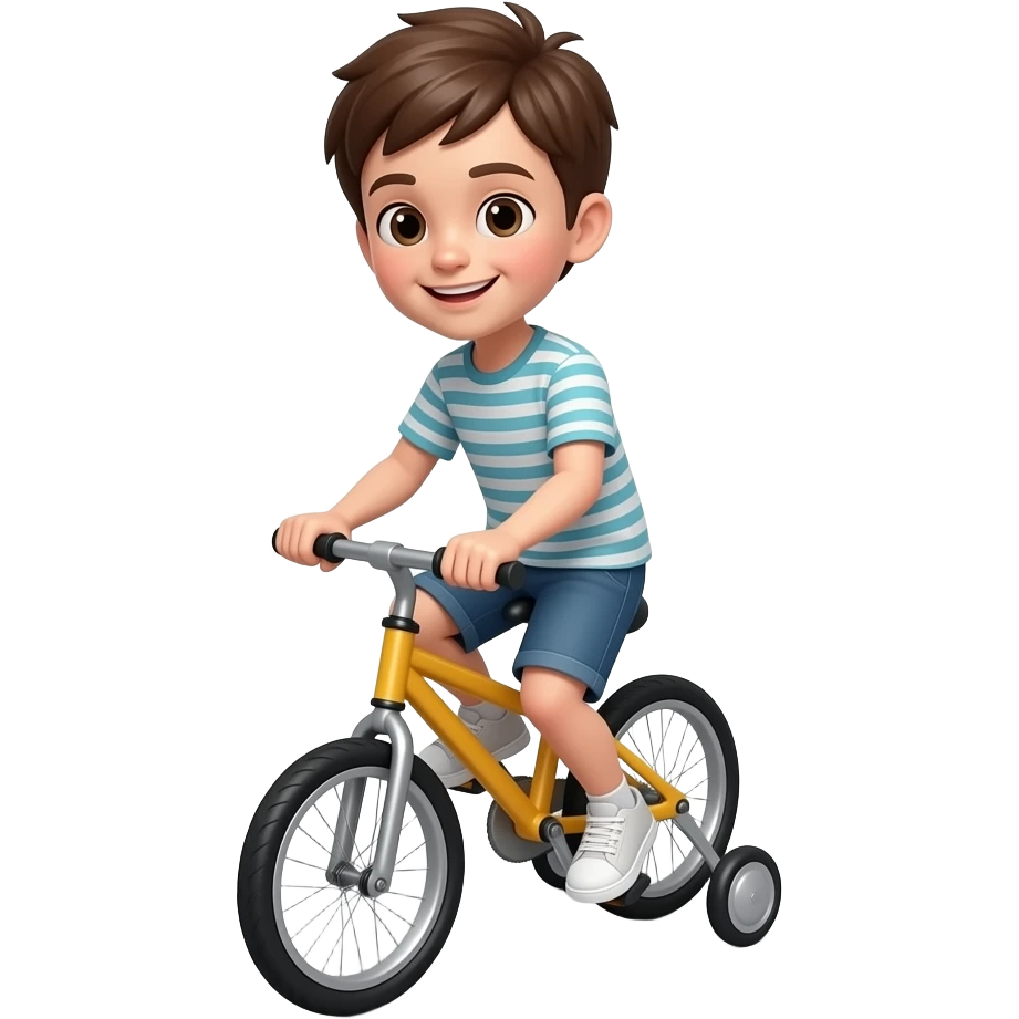 1 wheel kid bicycle emoji