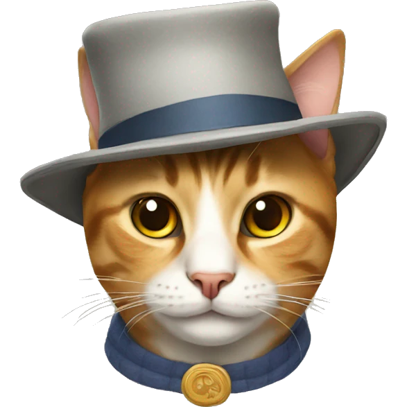 Cat with hat emoji