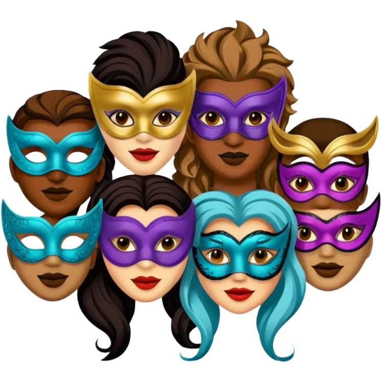 Masquerade Characters emoji