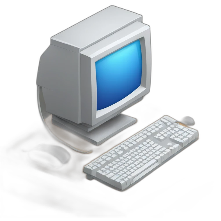 computer，isometric view emoji