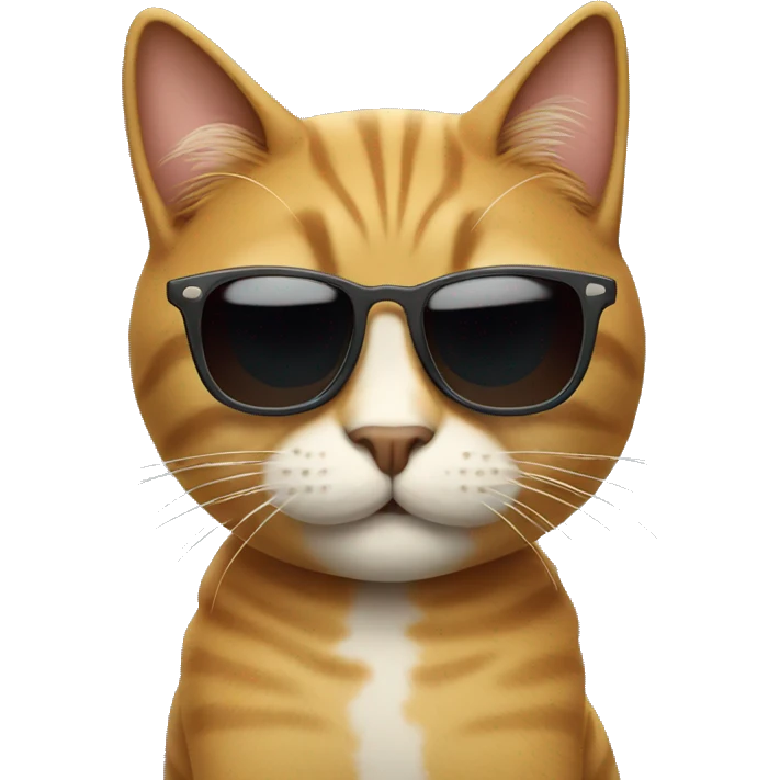 Cat with sunglasses emoji