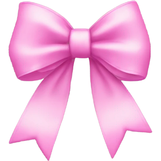 Pink monochrome bow emoji