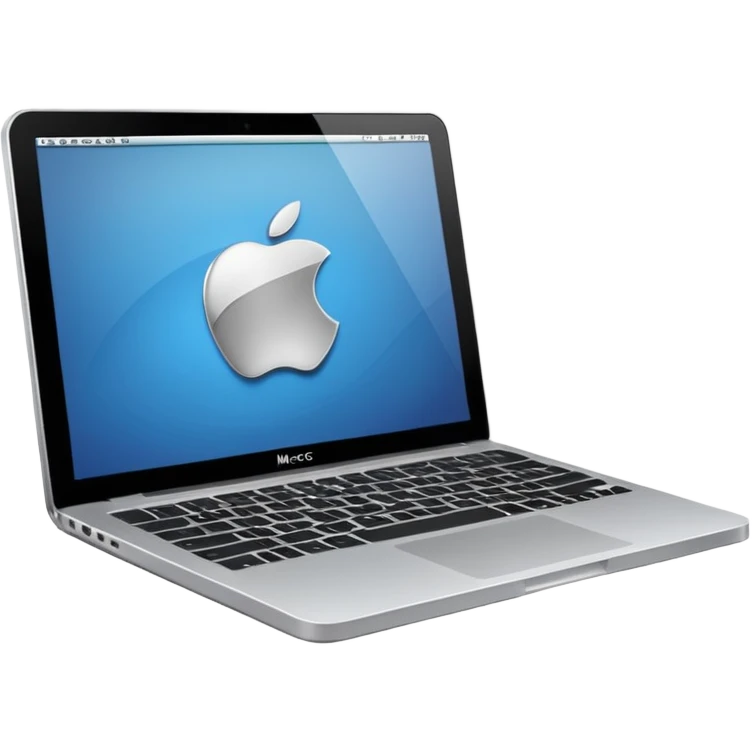 3D mac laptop emoji