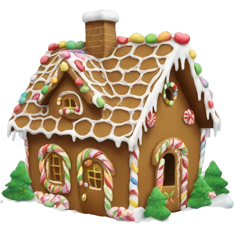 gingerbread house emoji