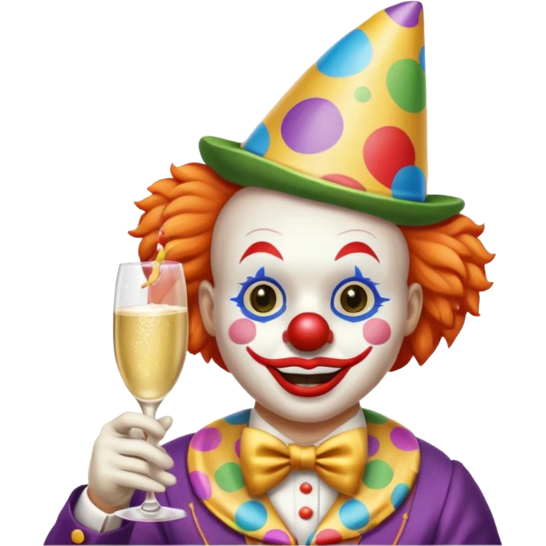 Clown on New Year’s Eve 2026 emoji