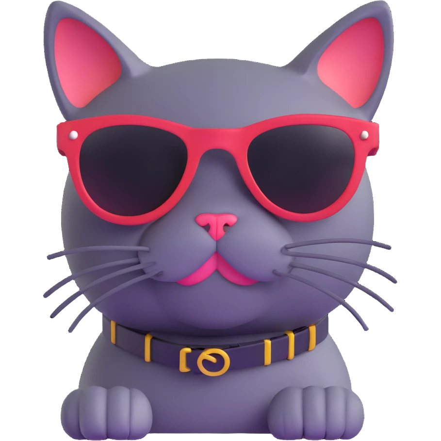 cat wearing sunglasses emoji