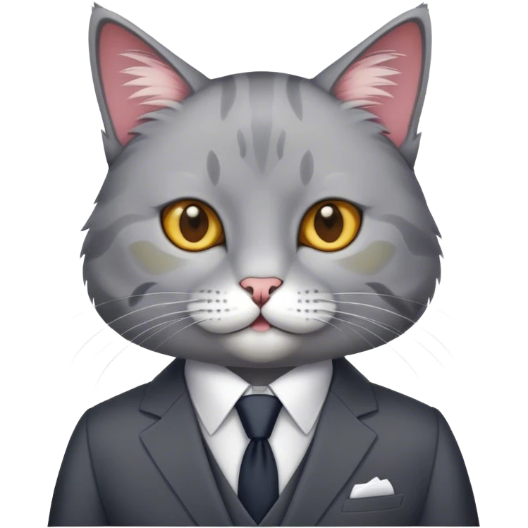 The cat in the suit emoji