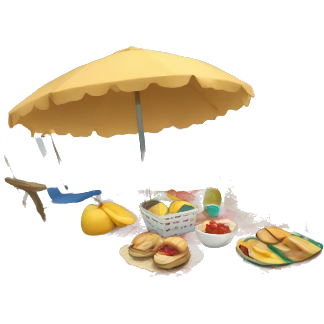 Beach picnic emoji