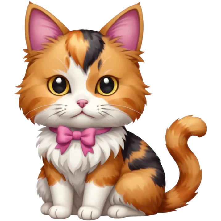 cat with bow emoji