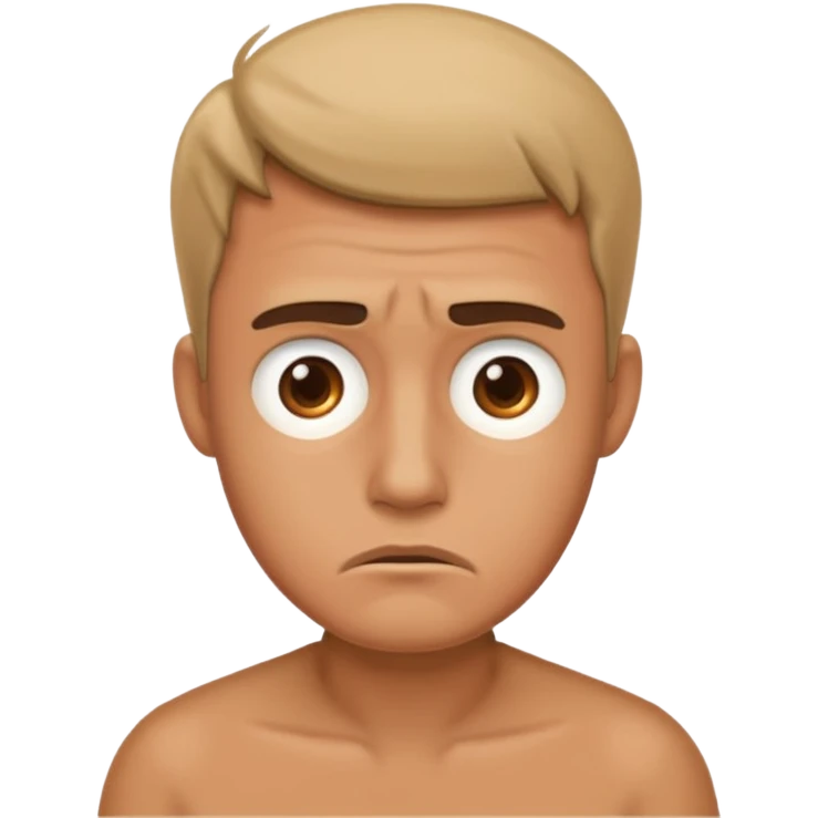 a worried man emoji