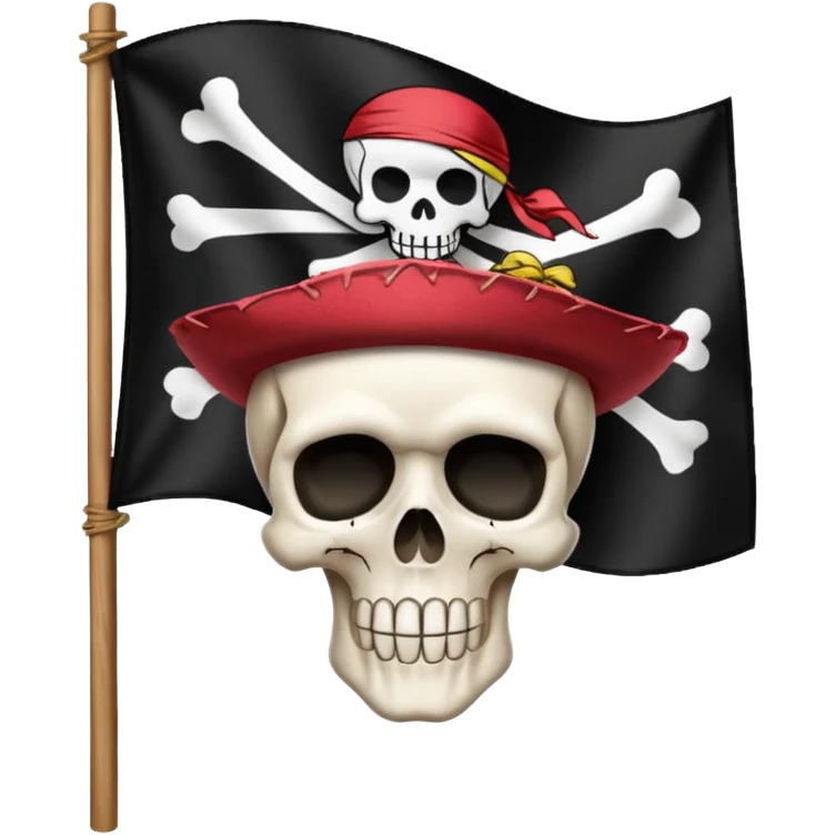 Straw hat pirates flag emoji