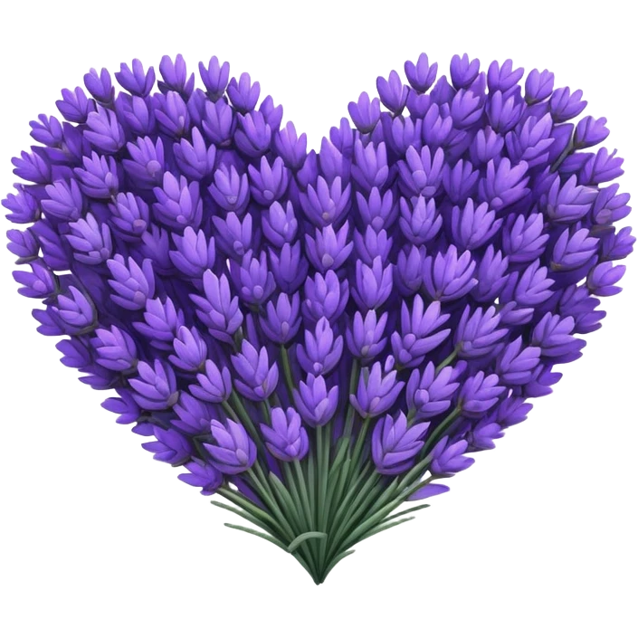 Heart of lavander emoji