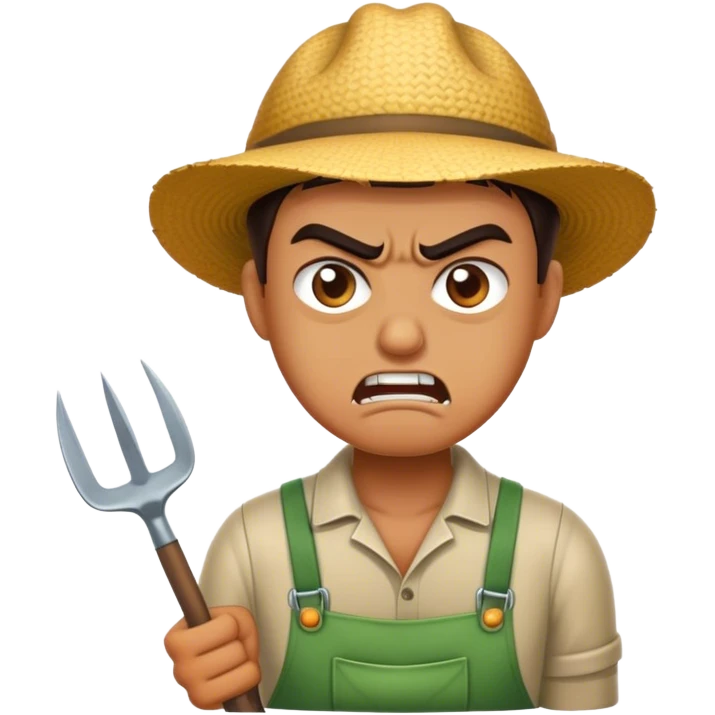 angry gardener emoji