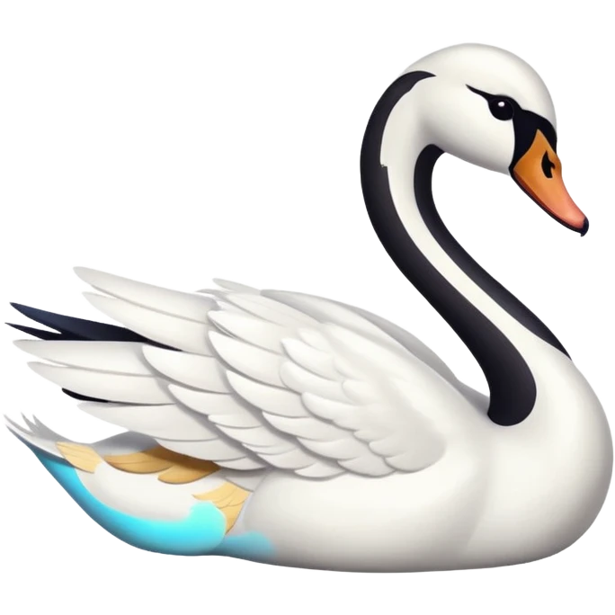 Right-facing swan emoji emoji