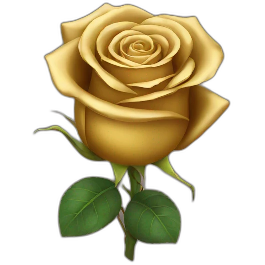 golden rose emoji