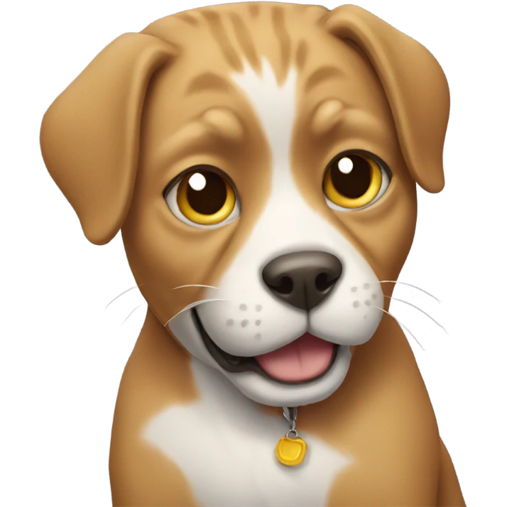 Cat dressed as a dog emoji
