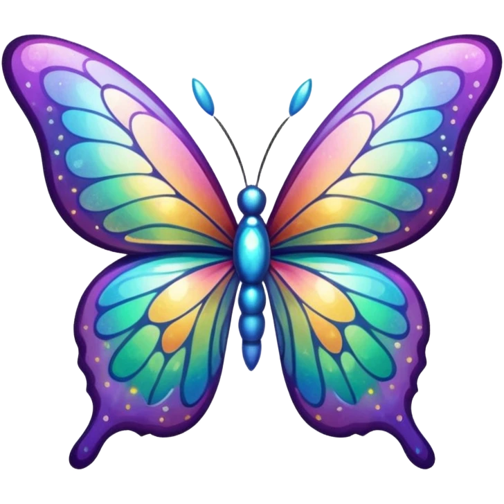 glitter butterfly emoji