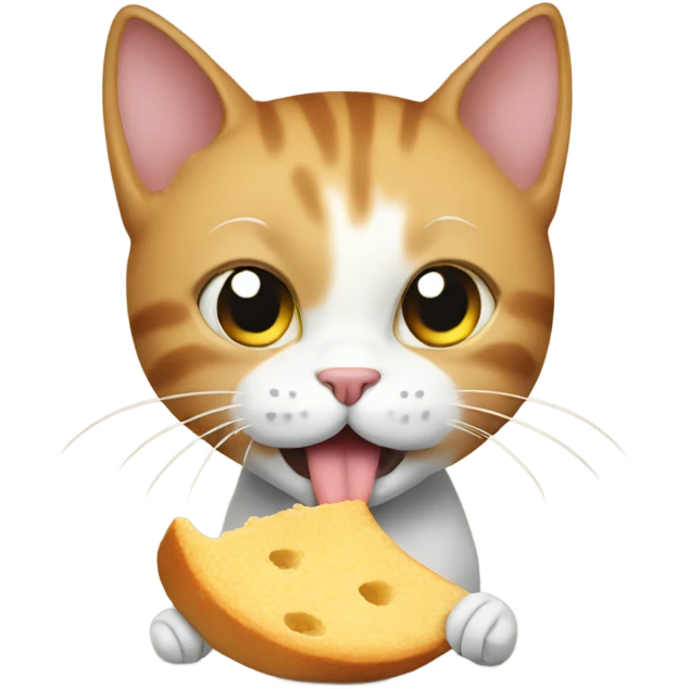 Cat eating  emoji
