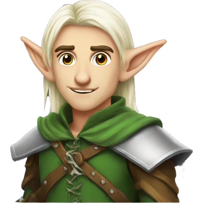 rogue male elf fantasy emoji