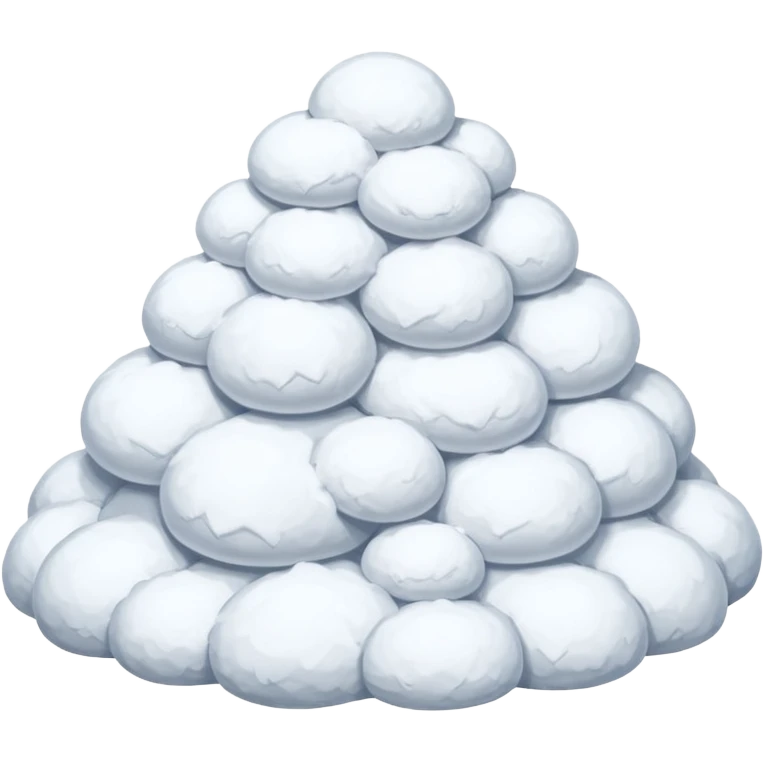  snow that accumulates on the roof of the house without the house emoji