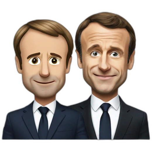 Emmanuel macron embrasse sarkozi emoji