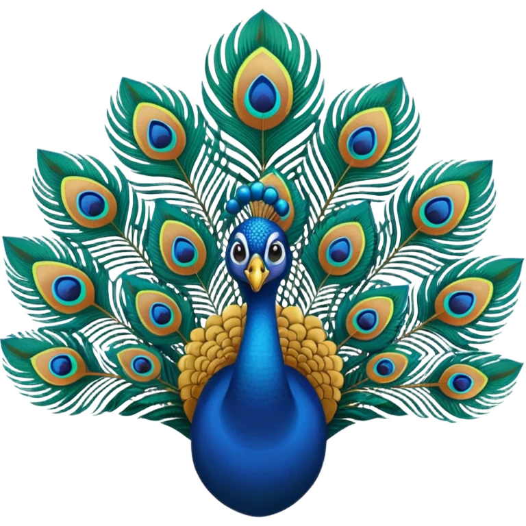 Peacock feathers emoji