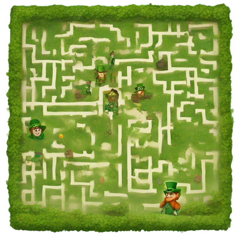 Leprechaun Maze Adventure: The Start of an Epic Quest. emoji