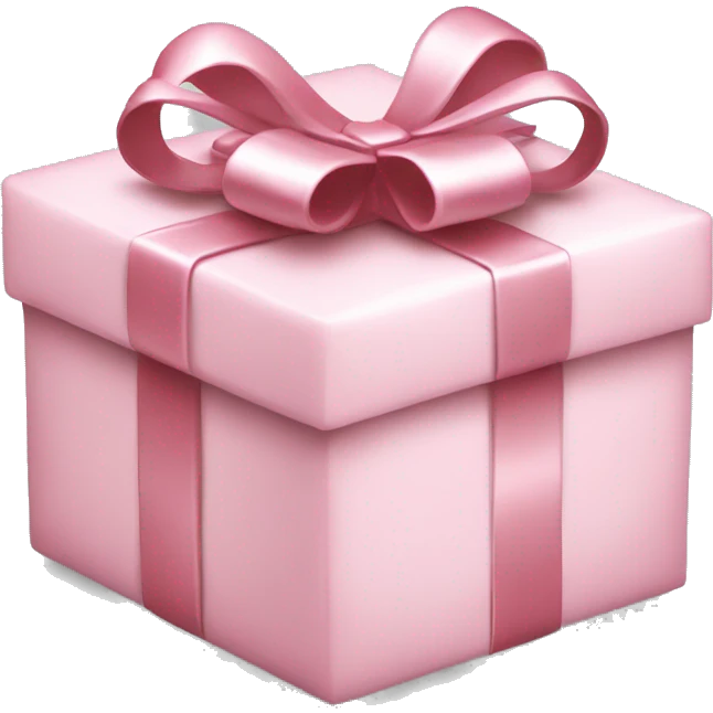 light pink christmas present emoji