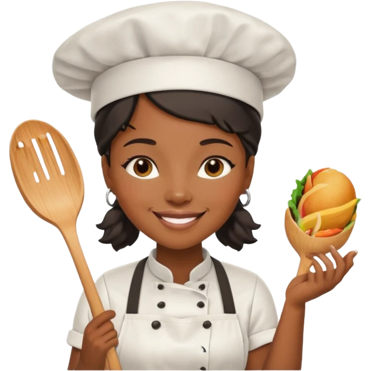 Food Truck Chef black woman emoji