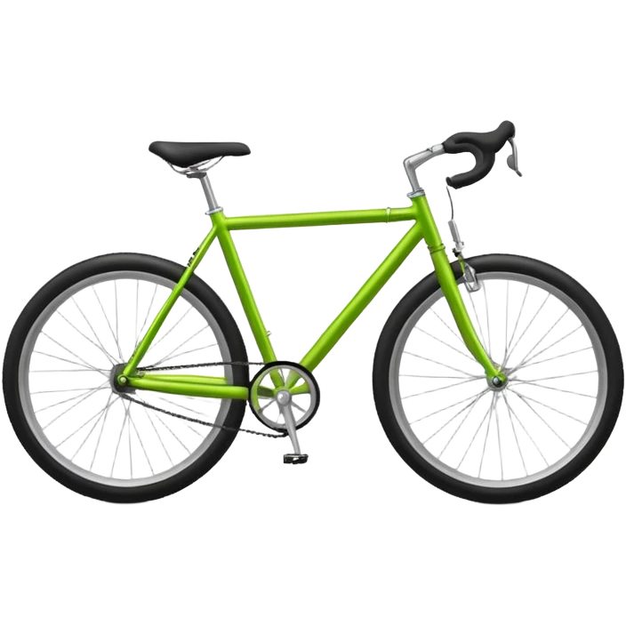 Lime green bicycle  emoji