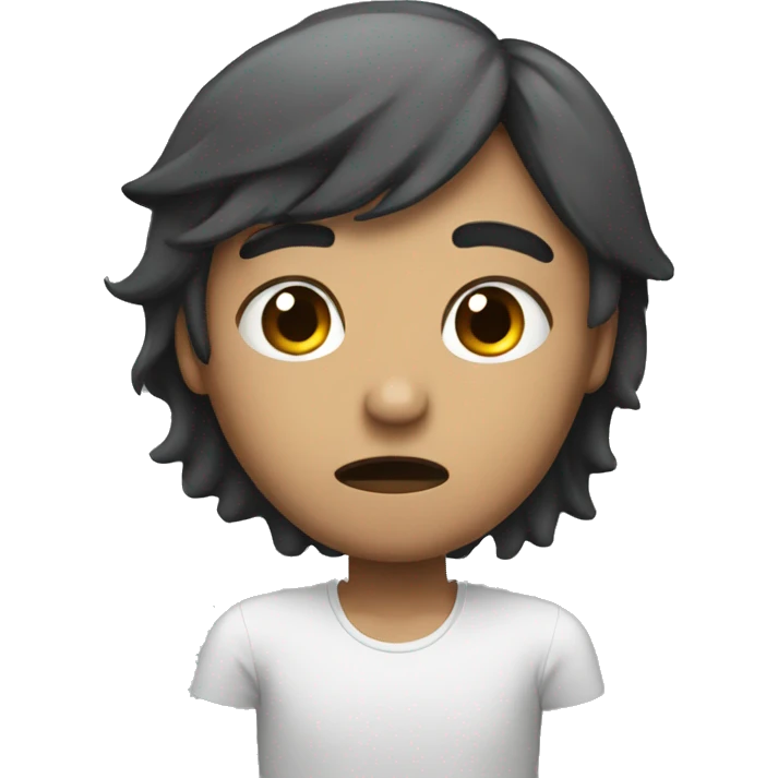 Someone who is ashamed of someone else emoji