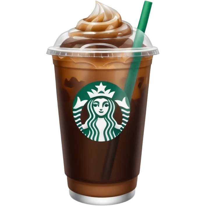 Iced coffee from Starbucks emoji