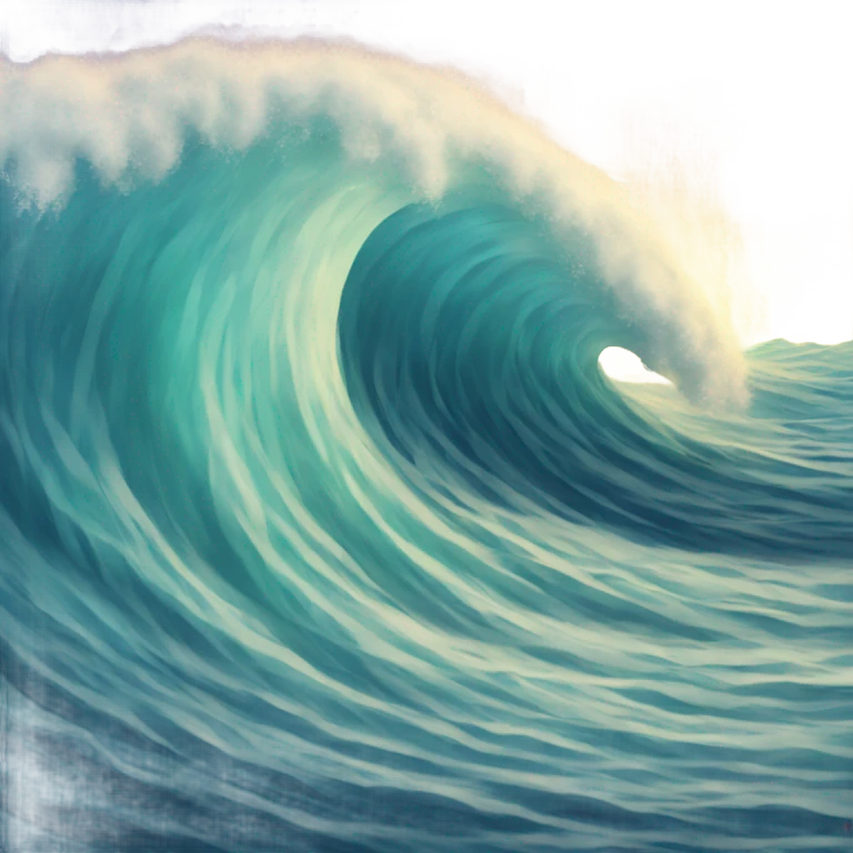 ocean waves emoji