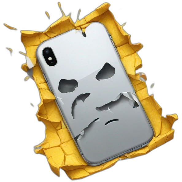 broken iphone emoji