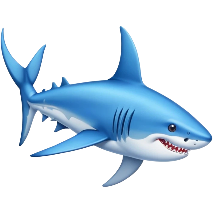 tiburón con zapatos azules  emoji