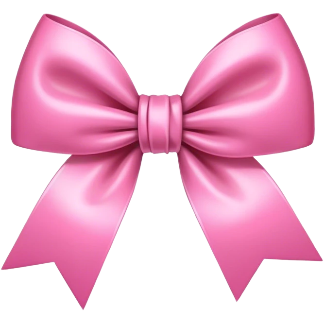 Coquette bow emoji
