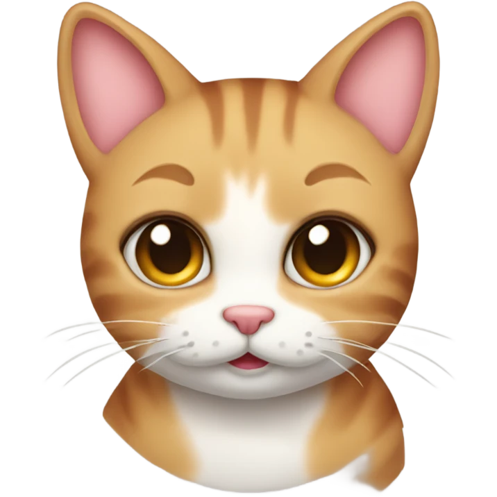 create a flirty blushing cat emoji  emoji
