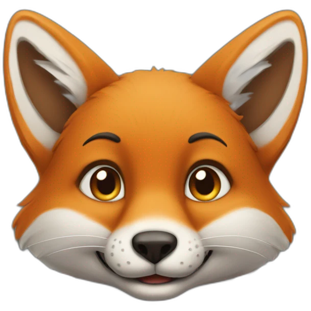 Renard sur souris emoji