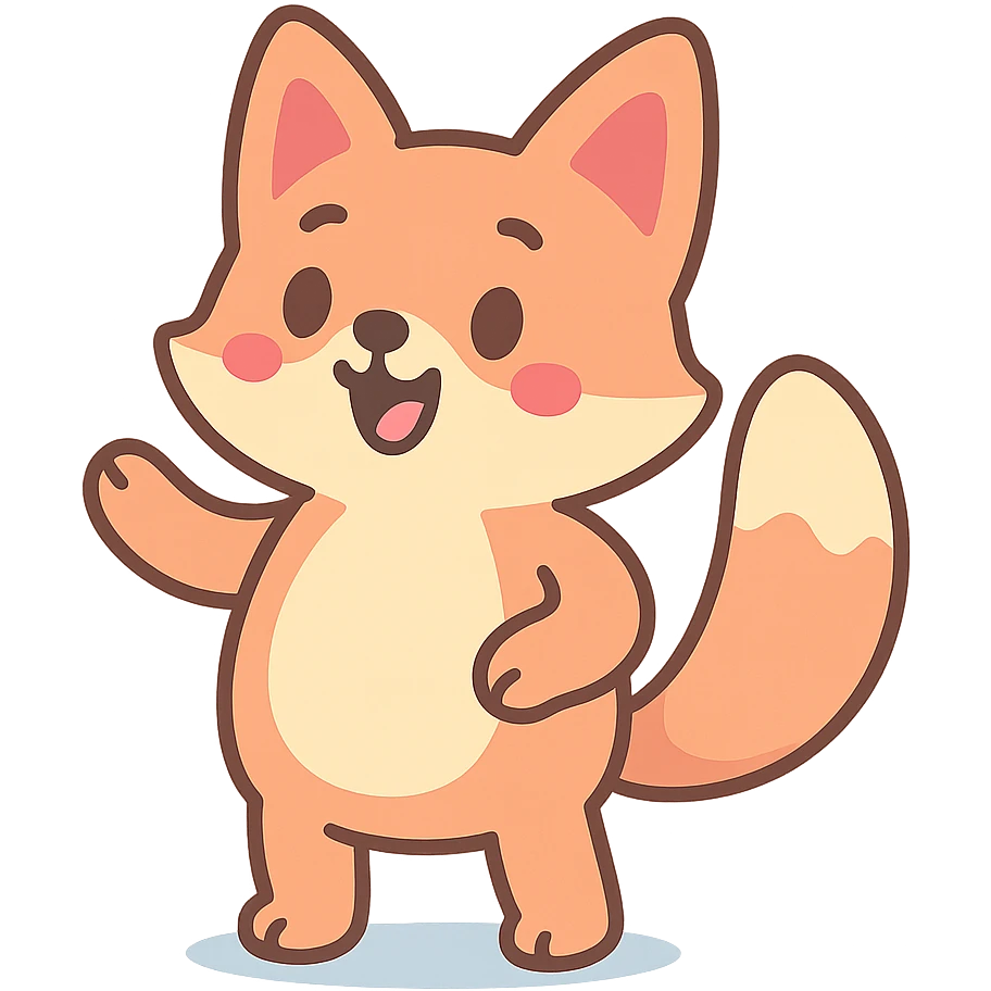 pastel toon style cute animal emoji