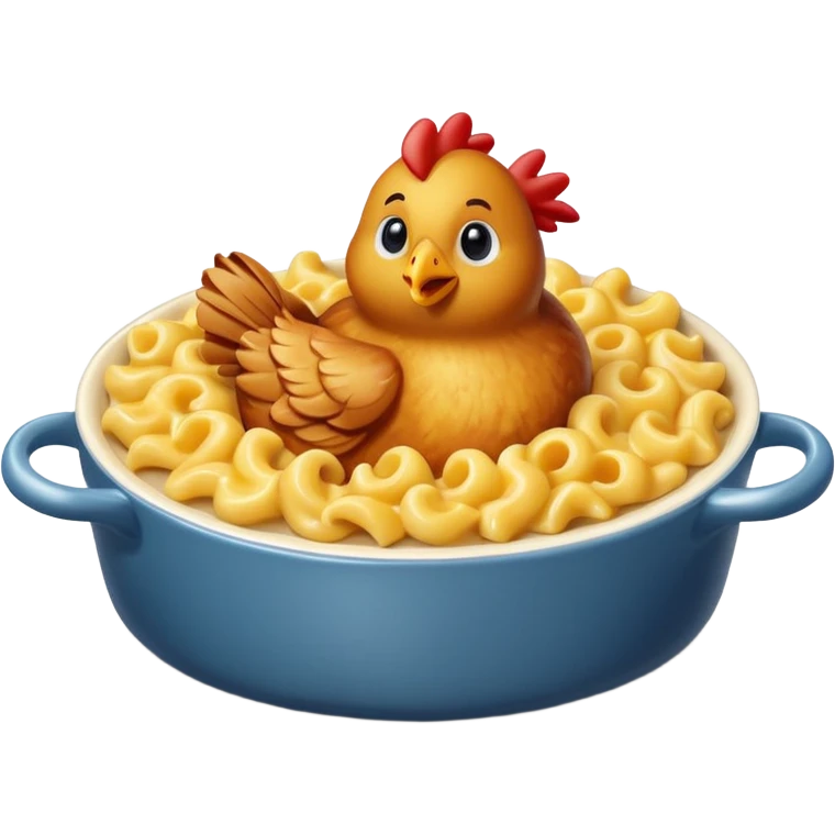 chicken with mac and cheese emoji