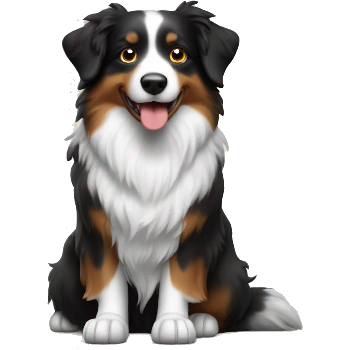 Anvil with Jumping Australian shepherd  emoji